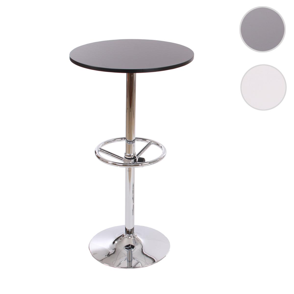 STEHTISCH FUßABLAGE rund Schwarz - Schwarz, Metall (60/60/109cm) - MCW