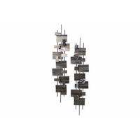 WANDDEKO Silber 26/107 cm - Silberfarben, Metall (2.6/107/5cm) - KUNSTLOFT