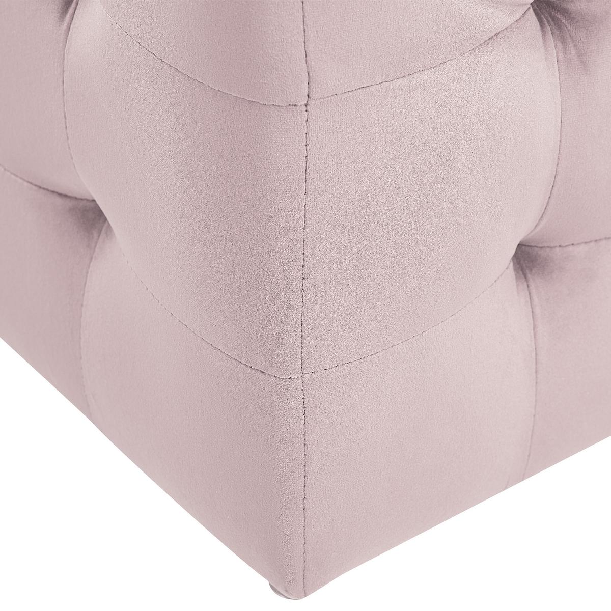 TRUHENBANK Michigan 42/72/40 cm - Pink, Textil (72/40/42cm) - Beliani