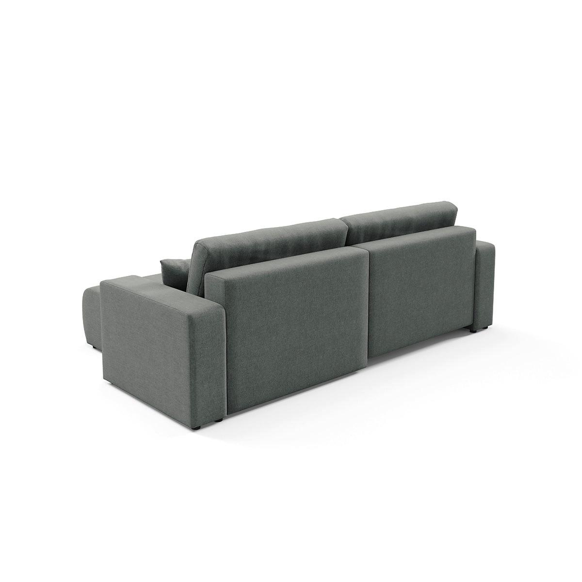 ECKSOFA Giulia 3 Sitzplätze Grau - Grau, Holz (244/149cm) - Petits-meubles