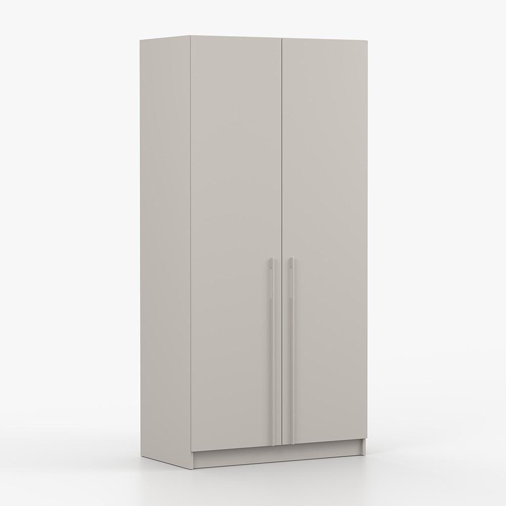 DREHTÜRENSCHRANK ROSA 2D 100/210/55, 2-türig, Kaschmir - Kaschmir, Holzwerkstoff (100/210/55cm) - imoebel24