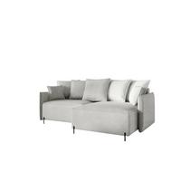 ECKSOFA Betto - Hellgrau, Holzwerkstoff/Textil (221/148cm) - Fun Möbel