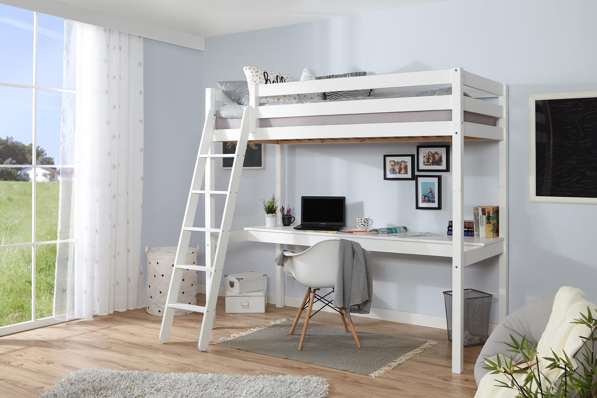 Hochbett mit integrierten Schreibtisch für ausreichend Platz guenstig kaufen bei moemax.png