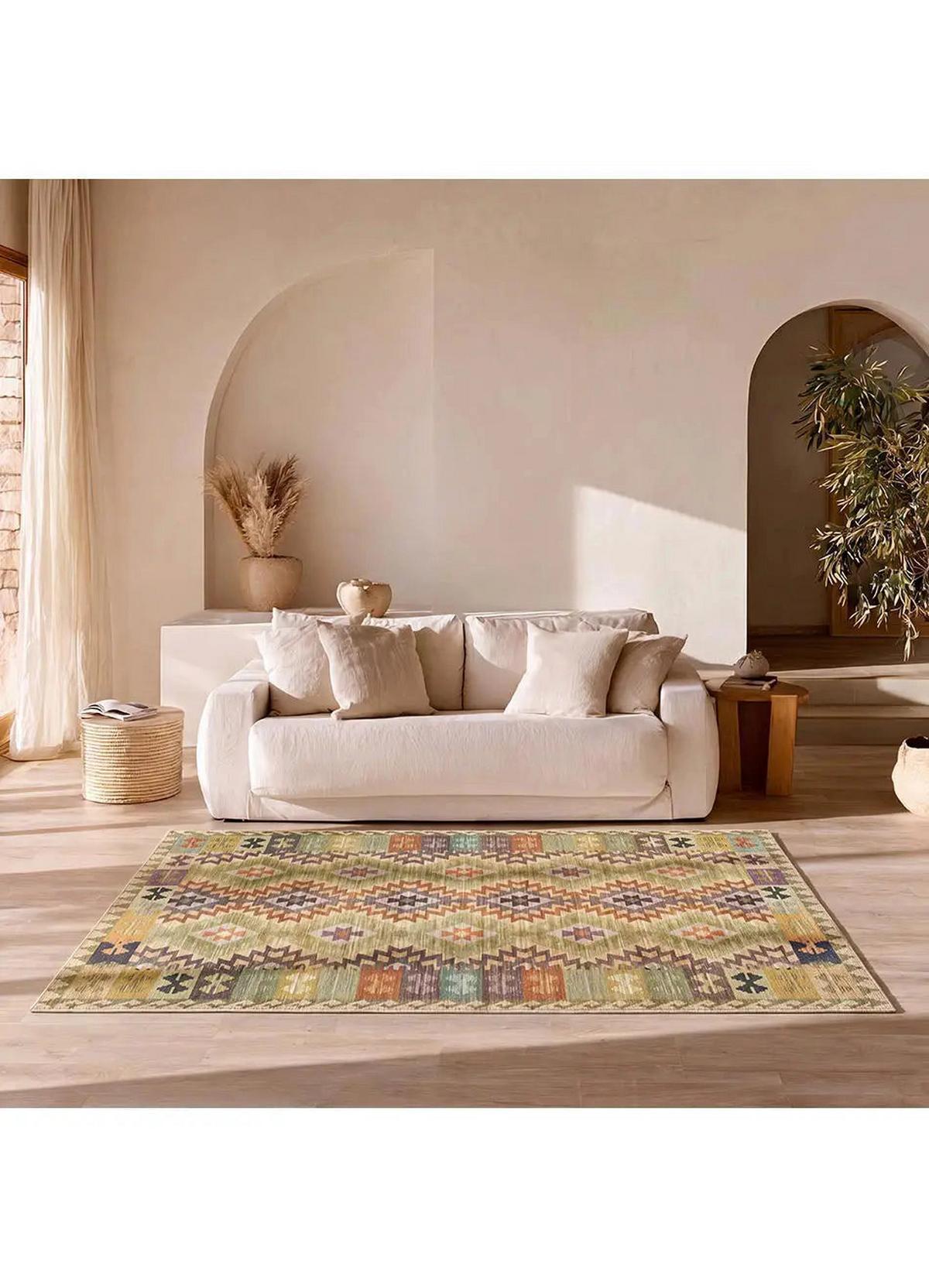 FLACHGEWEBETEPPICH Mehrfarbig Serak 120/170 cm - Multicolor, Textil (120/170cm) - Atticgo