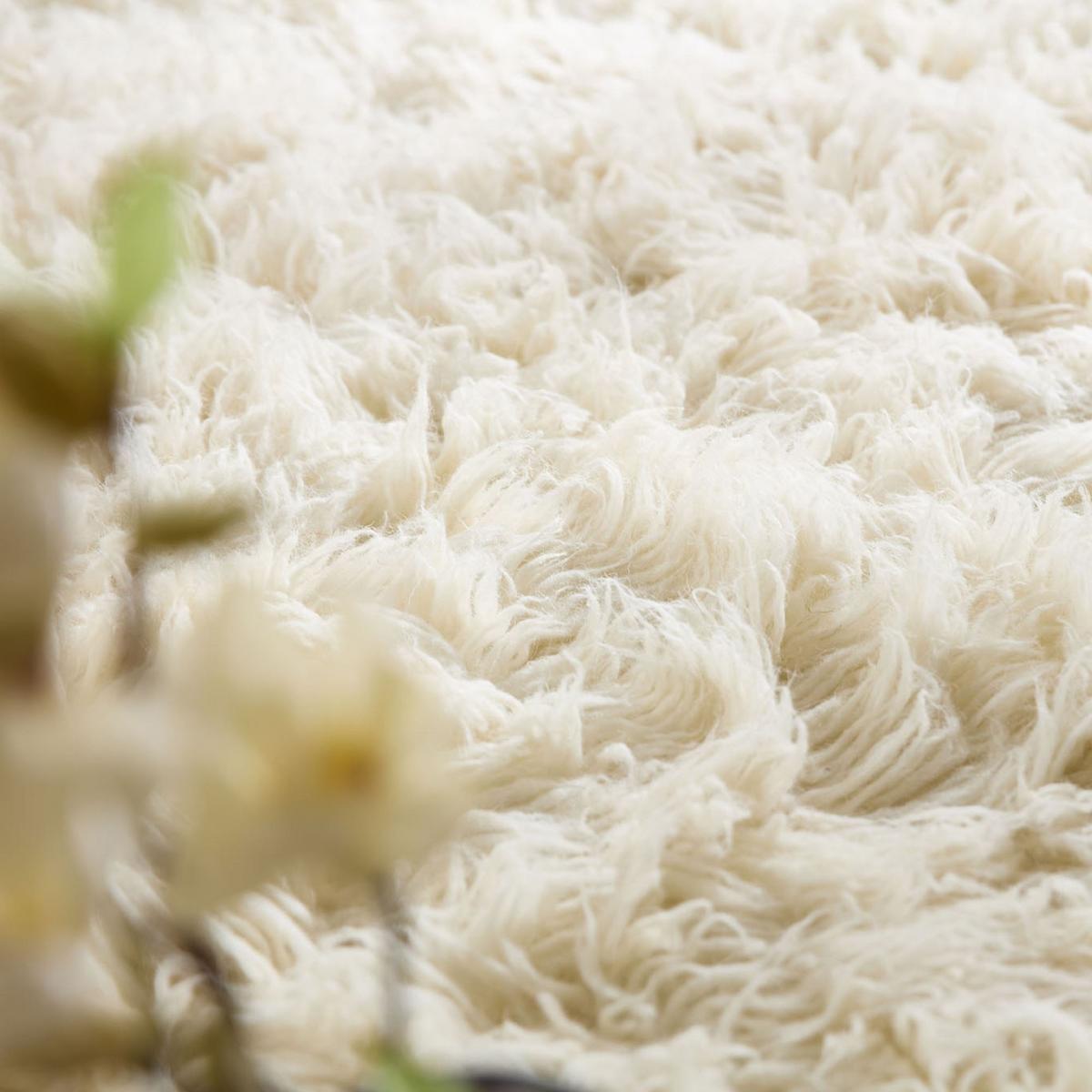 TEPPICH Super Flokati 1400 Naturwollshaggy 100x170 cm - Champagner, Textil (100/170cm) - Rug and Roll