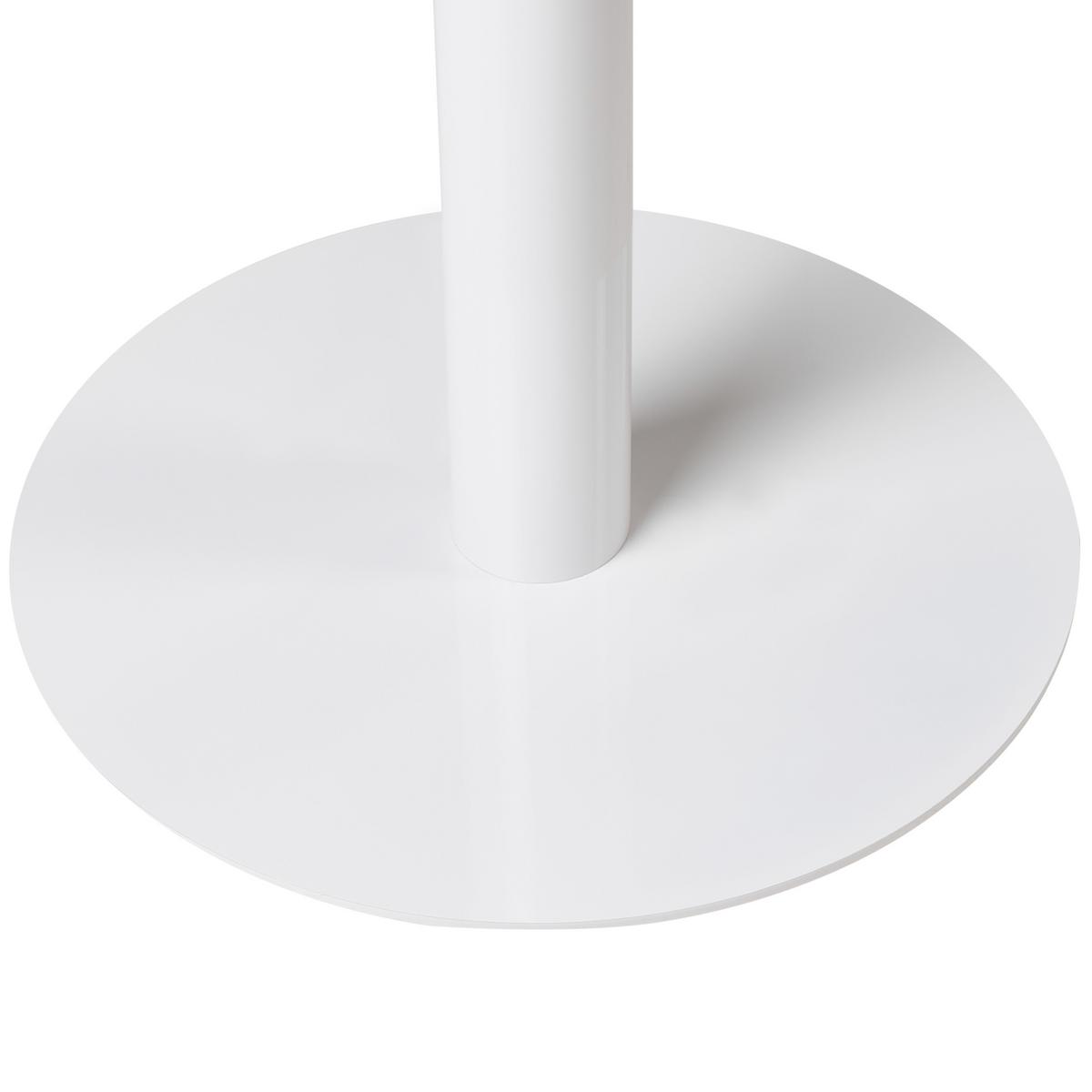 STEHTISCH Hellbraun/Weiß 60/60 cm Morella - Hellbraun, Holzwerkstoff (60/60/102cm) - Beliani