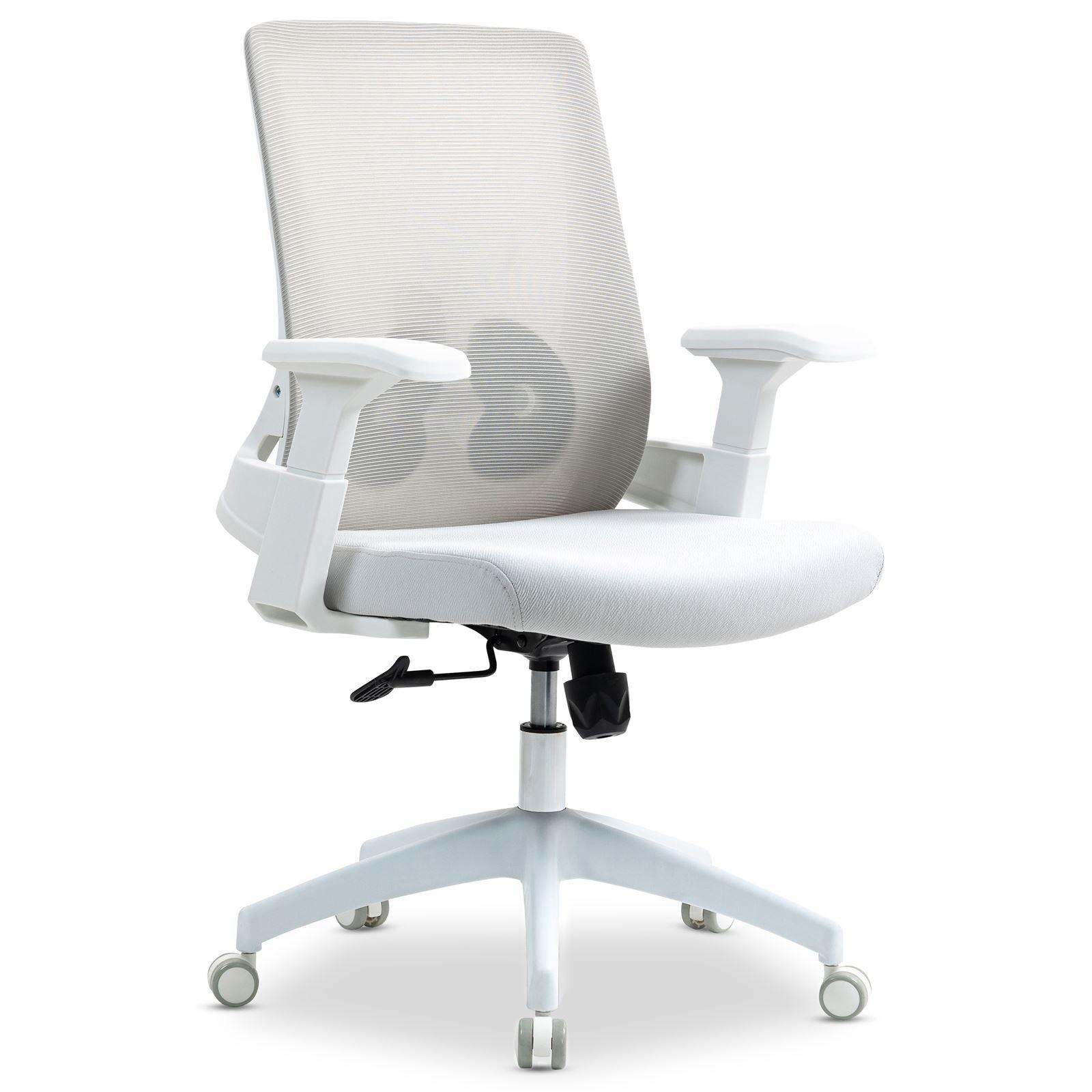 BÜRODREHSTUHL CAPVAL weiß - Weiß, Kunststoff/Textil (65/106/65cm) - IDIMEX