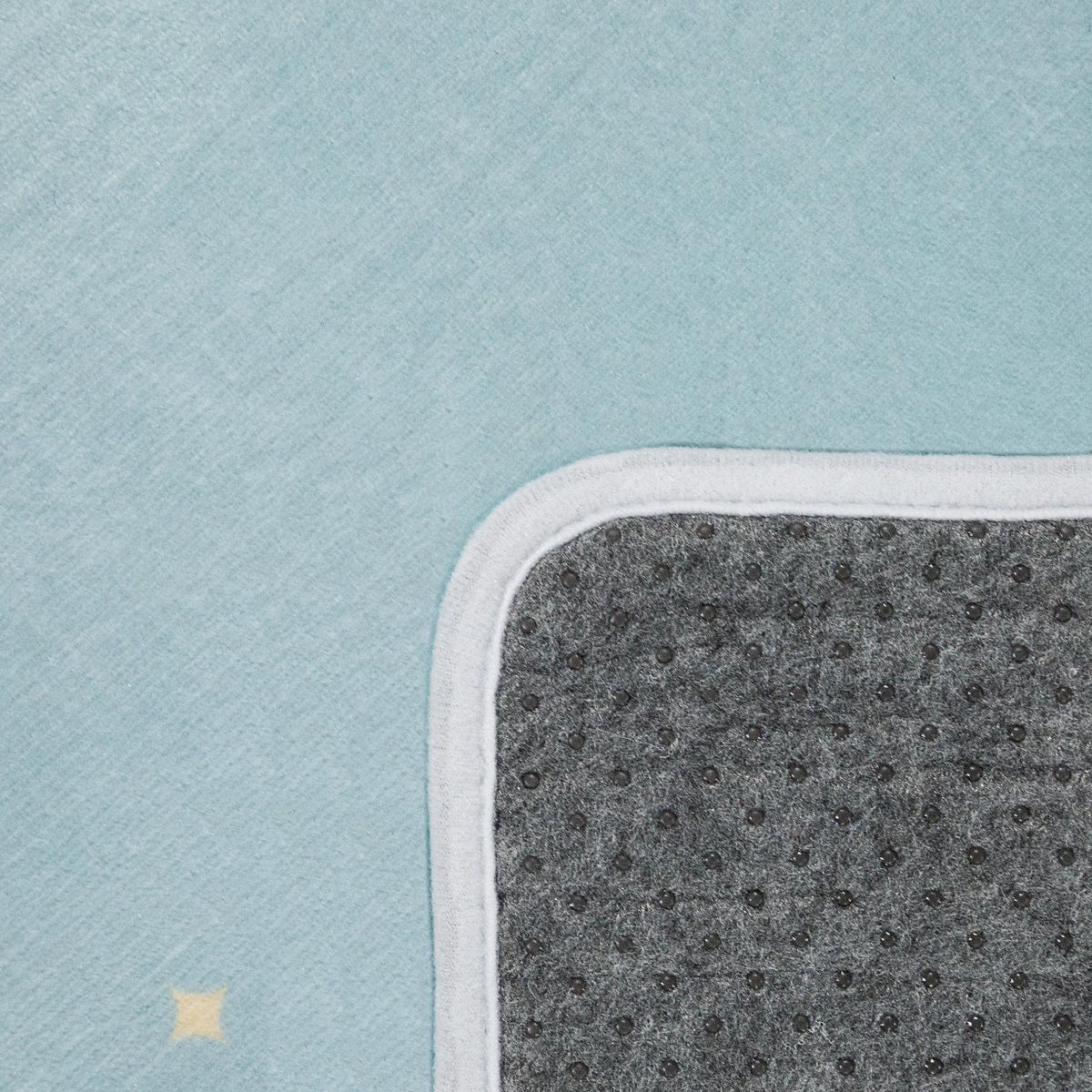 KINDERTEPPICH Waschbar, mit Wolken-Motiv, Helltürkis, 80 x 150 cm - Blau, Textil (80/150cm) - KADIMA DESIGN