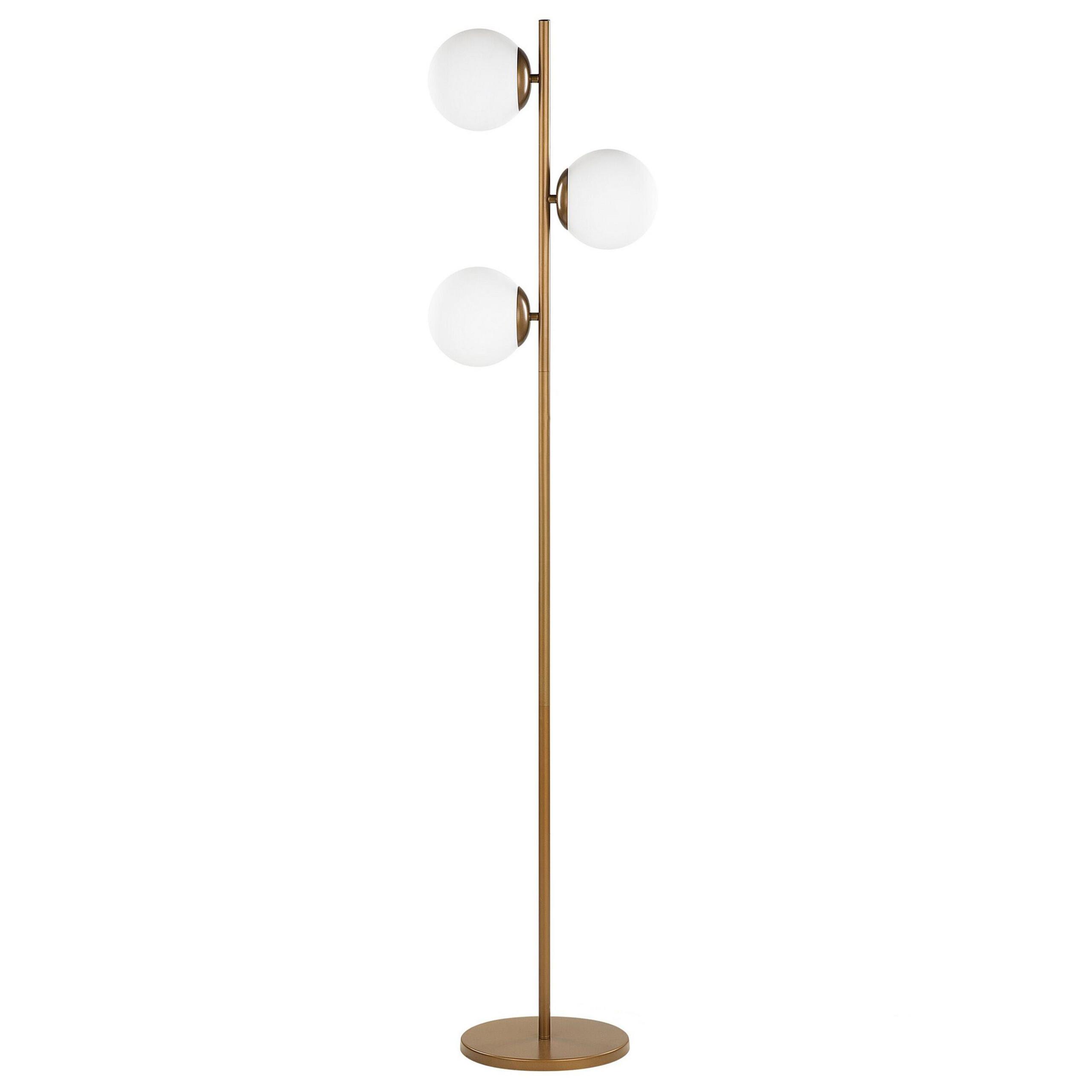 STEHLAMPE 153 cm Wadi - Goldfarben, Metall (35/35/153cm) - Beliani