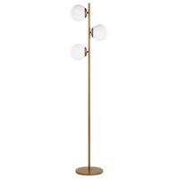 STEHLAMPE 153 cm Wadi - Goldfarben, Metall (35/35/153cm) - Beliani