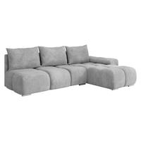 ECKSOFA Bestii, Seite: Rechts - Silberfarben/Schwarz, Holz/Kunststoff (270/183cm) - MIRJAN24