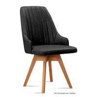 ESSZIMMERSTUHL drehbar (4er-Set) Dotti 52x91x60 Eiche geölt/Anthrazit - Eichefarben/Anthrazit, Kunststoff (60/91/52cm) - 58aufmkessel