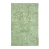 HOCHFLOR-TEPPICH Union Jack 90/150 cm - Salbeigrün, Textil (90/150cm) - Homescapes