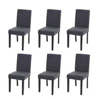 ESSZIMMERSTUHL Anthrazit 6er-Set - Anthrazit, Textil (43/90/48cm) - MCW
