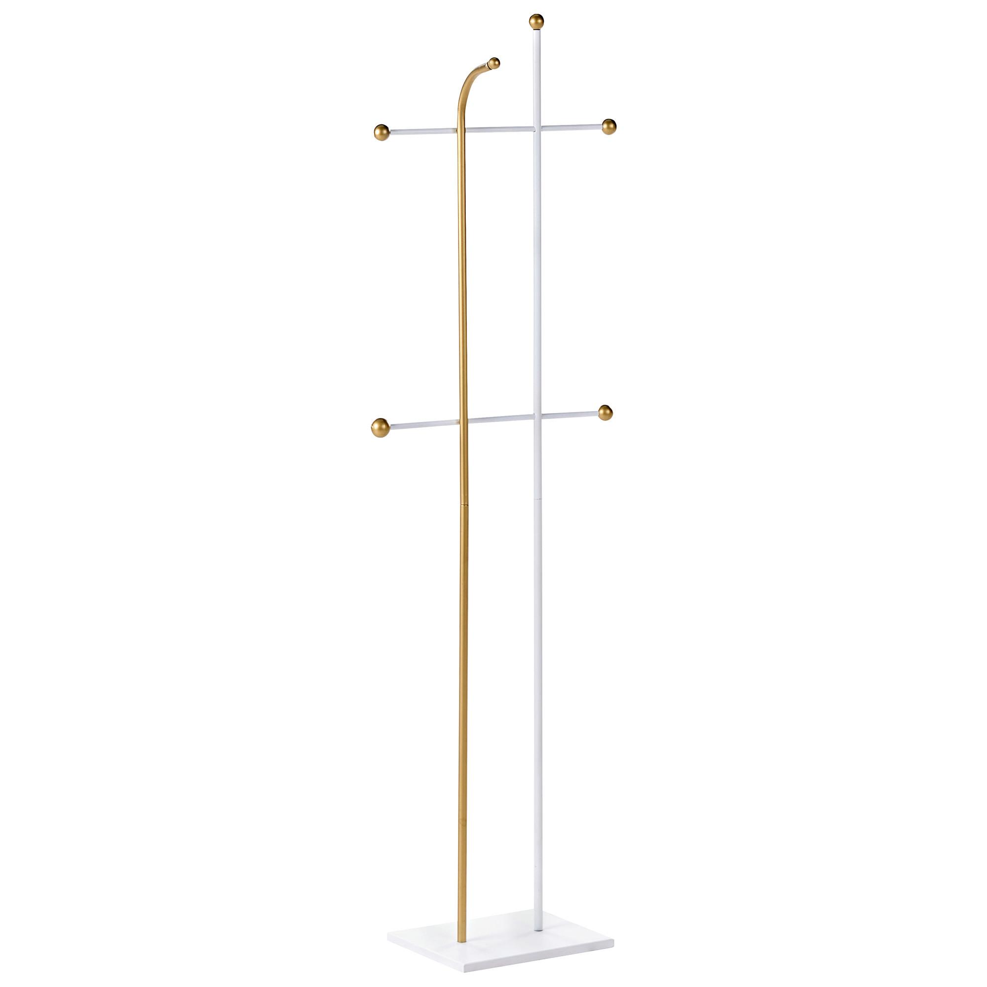 GARDEROBENSTÄNDER Gold Odhill - Goldfarben, Metall (46/162/26cm) - Beliani