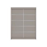 SCHWEBETÜRENSCHRANK Camino IV - Kaschmir/Silberfarben, Holzwerkstoff/Metall (150/200/58cm) - MIRJAN24