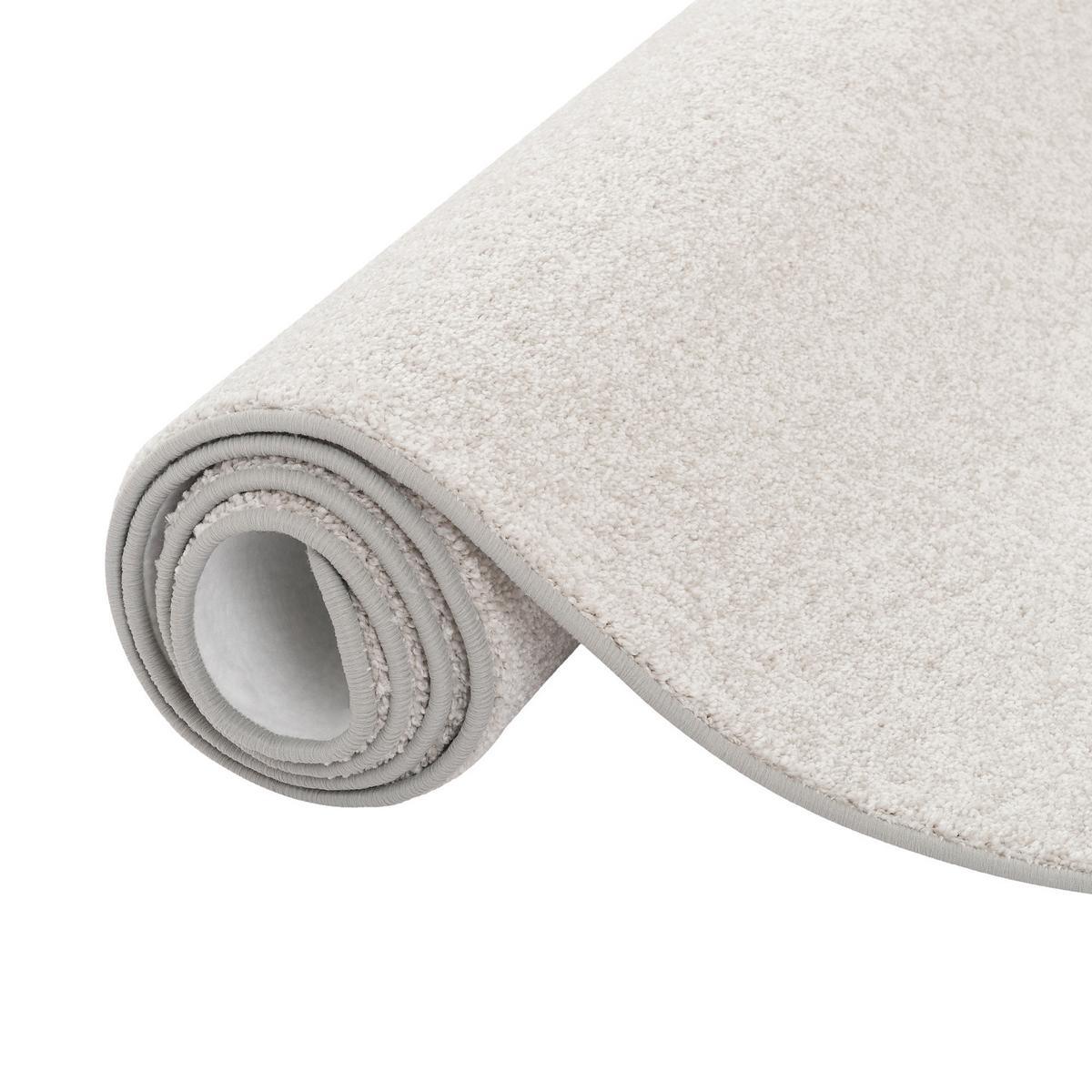 HOCHFLOR VELOURS TEPPICH LUNA - Hellgrau, Textil (160/160cm) - Snapstyle