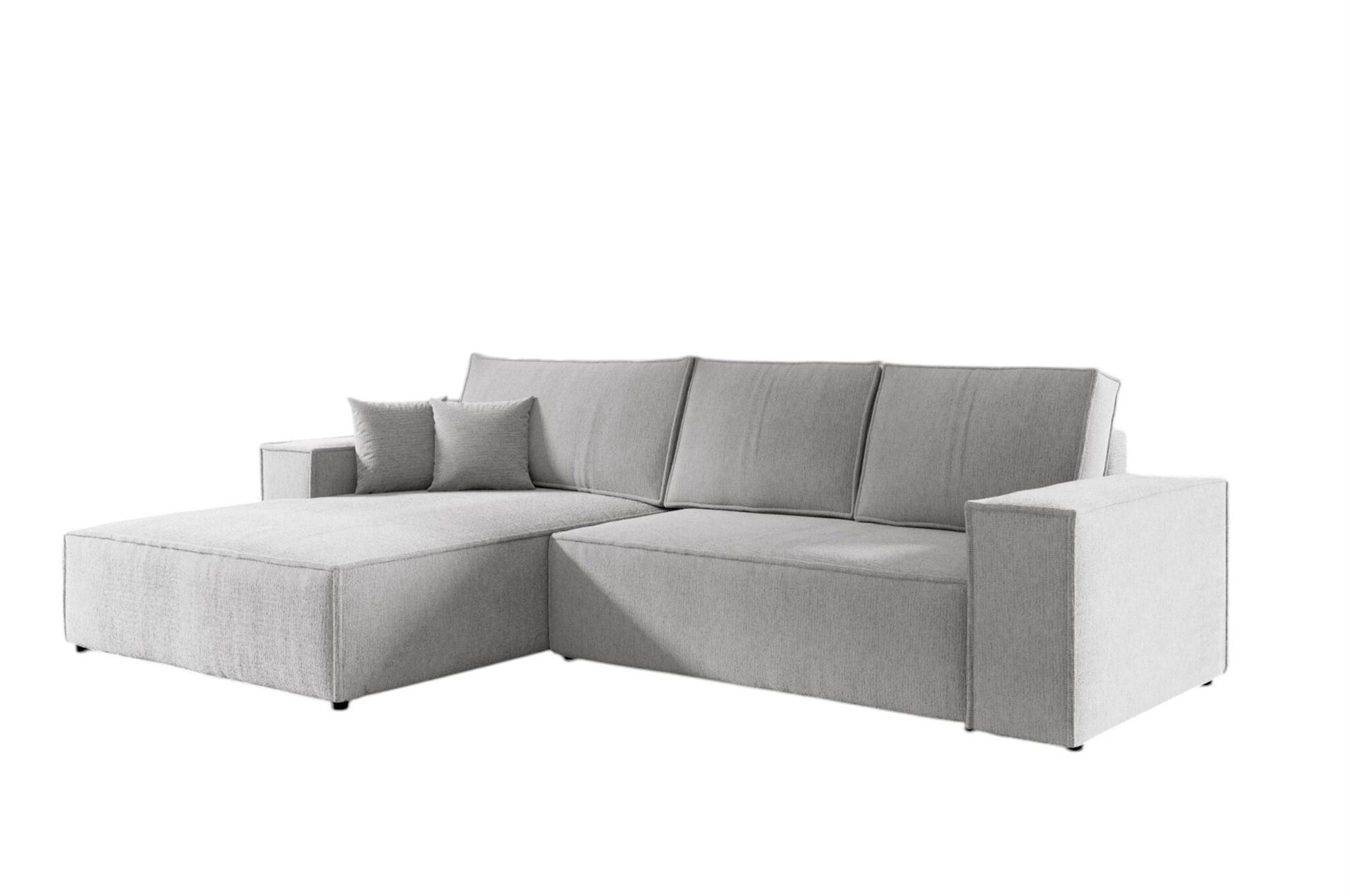 ECKSOFA Levio - Greige, Holzwerkstoff/Textil (294/185cm) - Fun Möbel