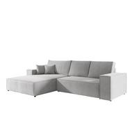 ECKSOFA Levio - Greige, Holzwerkstoff/Textil (294/185cm) - Fun Möbel