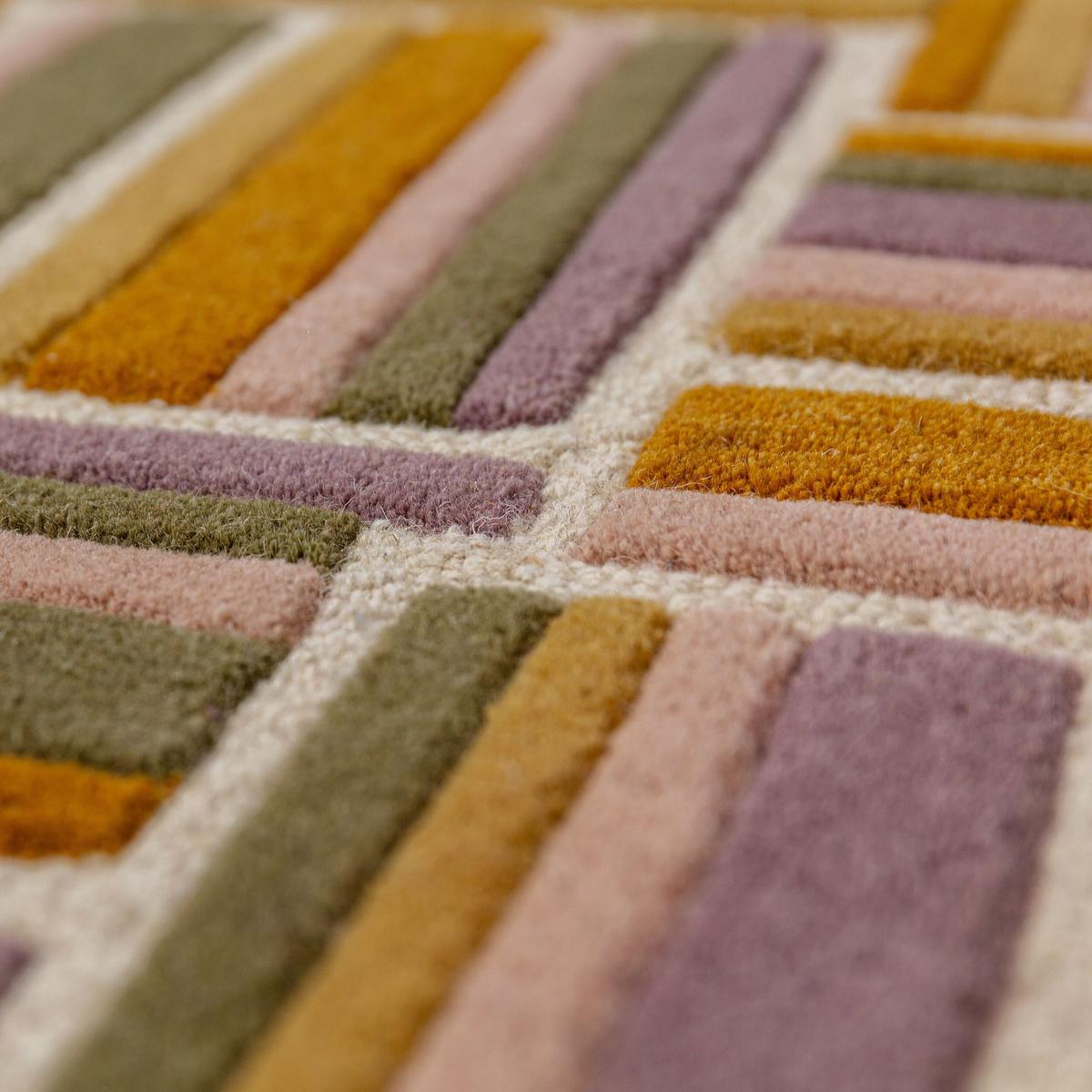 TEPPICH aus Wolle SOAR in Flieder, geometrisch, 160 x 230 cm - Rosa, Textil (230/160cm) - KADIMA DESIGN