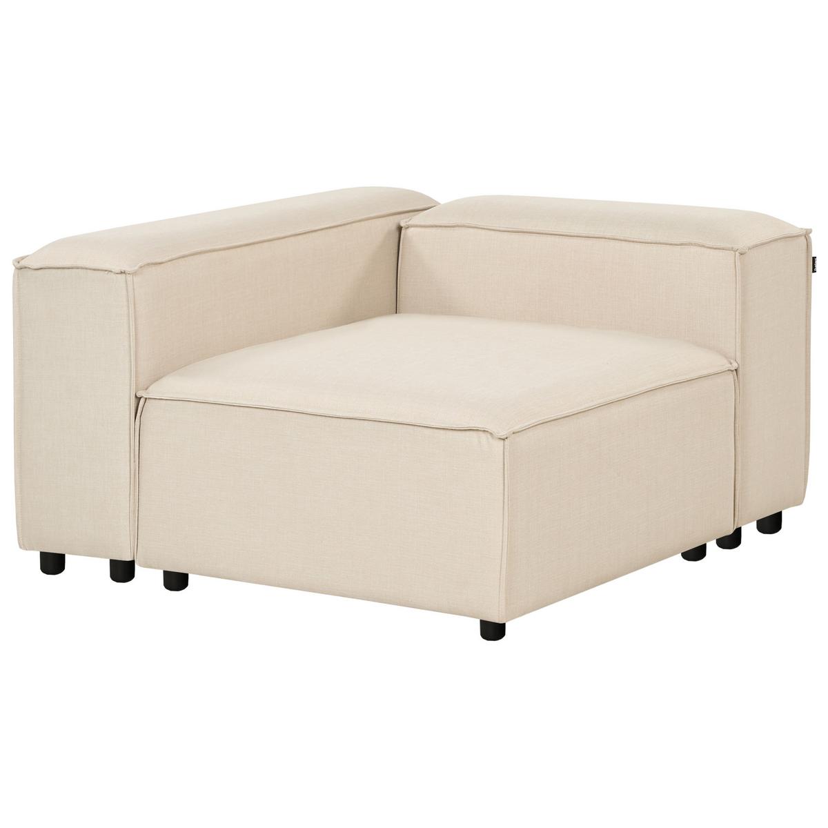 3-SITZER-MODULSOFA Beige Stoff Ardal - Beige, Textil (328/68/120cm) - Beliani