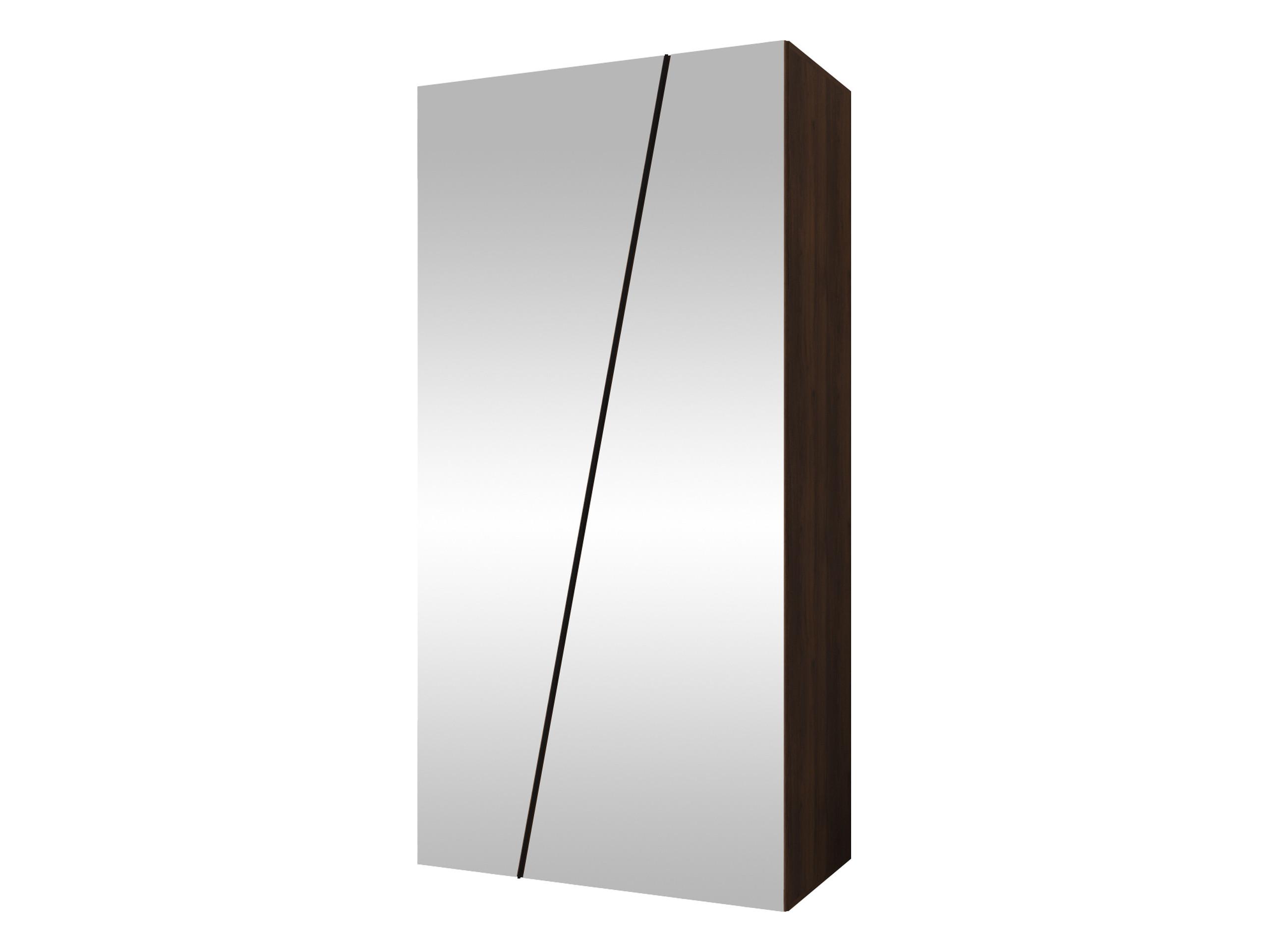 DREHTÜRENSCHRANK Zen 2L 100 cm - Nussbaumfarben/Schwarz, Holzwerkstoff/Kunststoff (100/202/50cm) - MIRJAN24