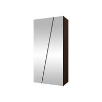 DREHTÜRENSCHRANK Zen 2L 100 cm - Nussbaumfarben/Schwarz, Holzwerkstoff/Kunststoff (100/202/50cm) - MIRJAN24