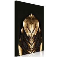 KUNSTDRUCK Gold 80/120 cm - Goldfarben/Schwarz, Textil (80/120cm) - KUNSTLOFT