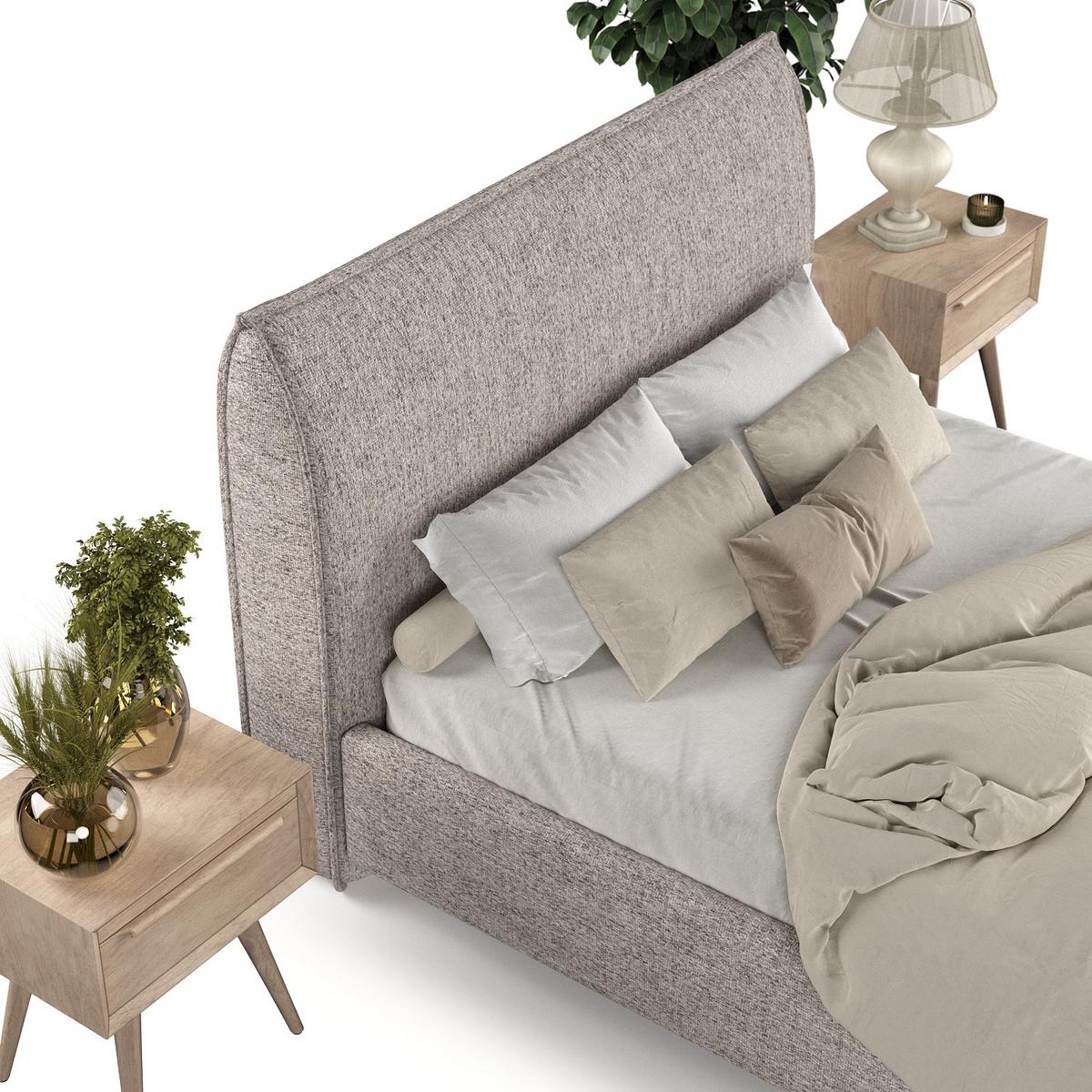 POLSTERBETT Mira 140/200 cm Beige im Neve Stoff - Beige/Naturfarben, Holz/Holzwerkstoff (140/200cm) - AltaBeds