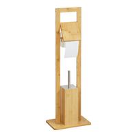 TOILETTENGARNITUR Västerås - Naturfarben, Holz (28/82.5/18cm) - [en.casa]