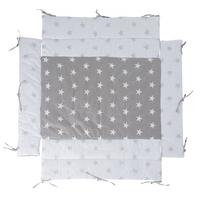 LAUFGITTEREINLAGE Little Stars - Hellgrau, Textil (96/18/96cm) - Roba