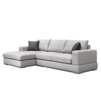 ECKSOFA OTTO 4-Sitzer, hellgrau - Hellgrau, Holzwerkstoff/Textil (159/279cm) - Wozimo