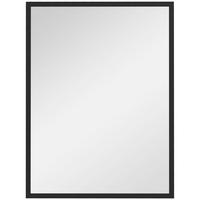 WANDSPIEGEL MDF Glas Schwarz - Schwarz, Holzwerkstoff (2/80/60cm) - HOMCOM