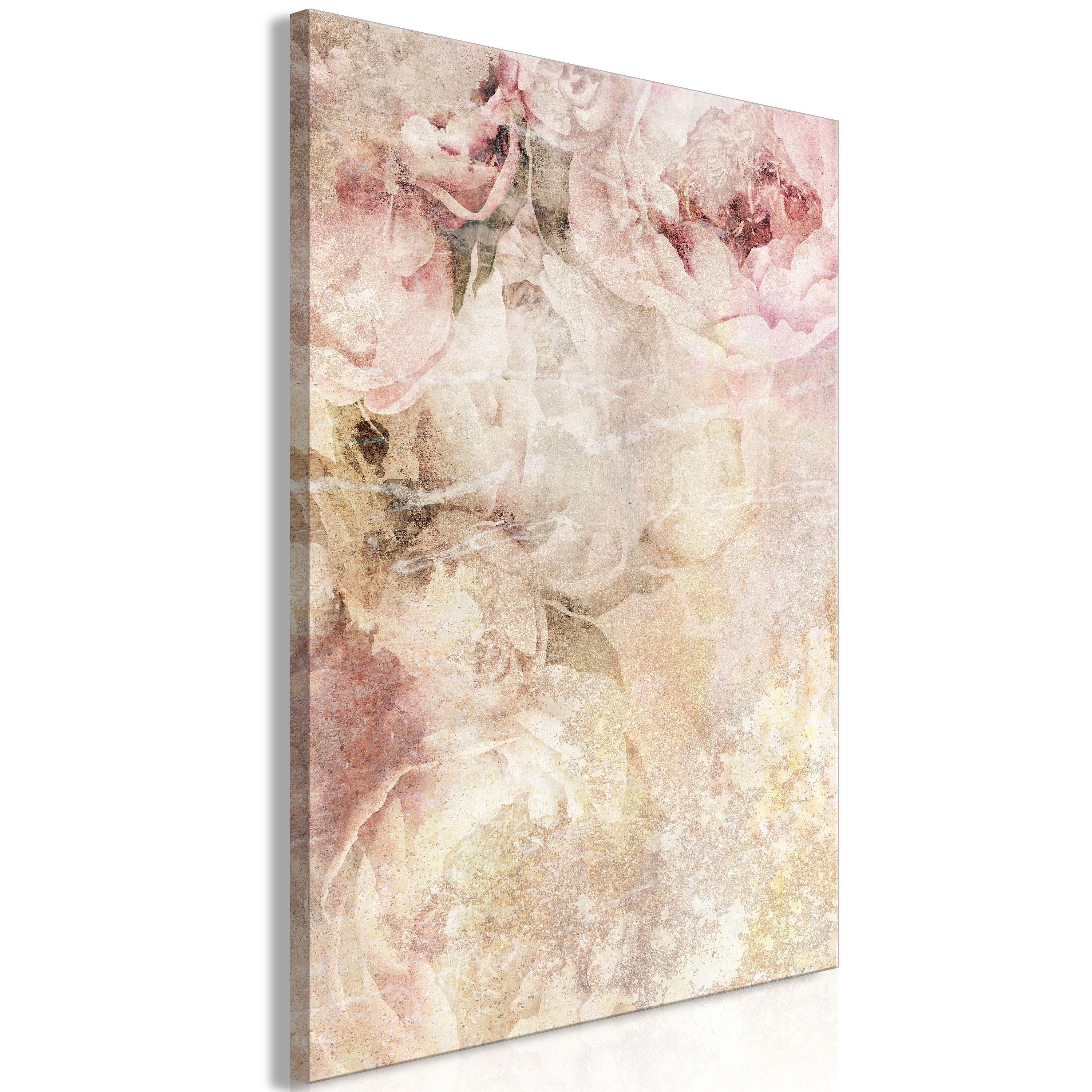 KUNSTDRUCK Rosa 60/90 cm - Pink/Beige, Textil (60/90cm) - KUNSTLOFT