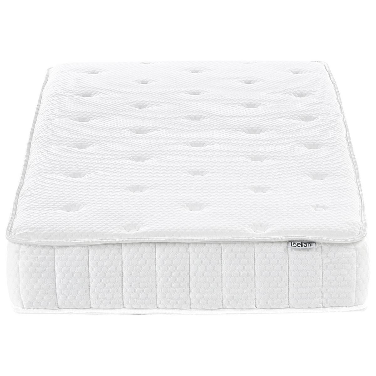 TASCHENFEDERKERNMATRATZE H3/4 Fest H2/3 Mittel 80/200 cm Duo - Weiß, Textil (80/200cm) - Beliani