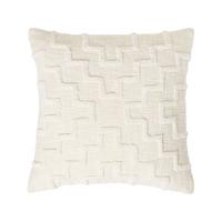 DEKOKISSEN Tufted creme 45/45 cm geometrisch - Creme, Textil (45/45cm) - Homescapes