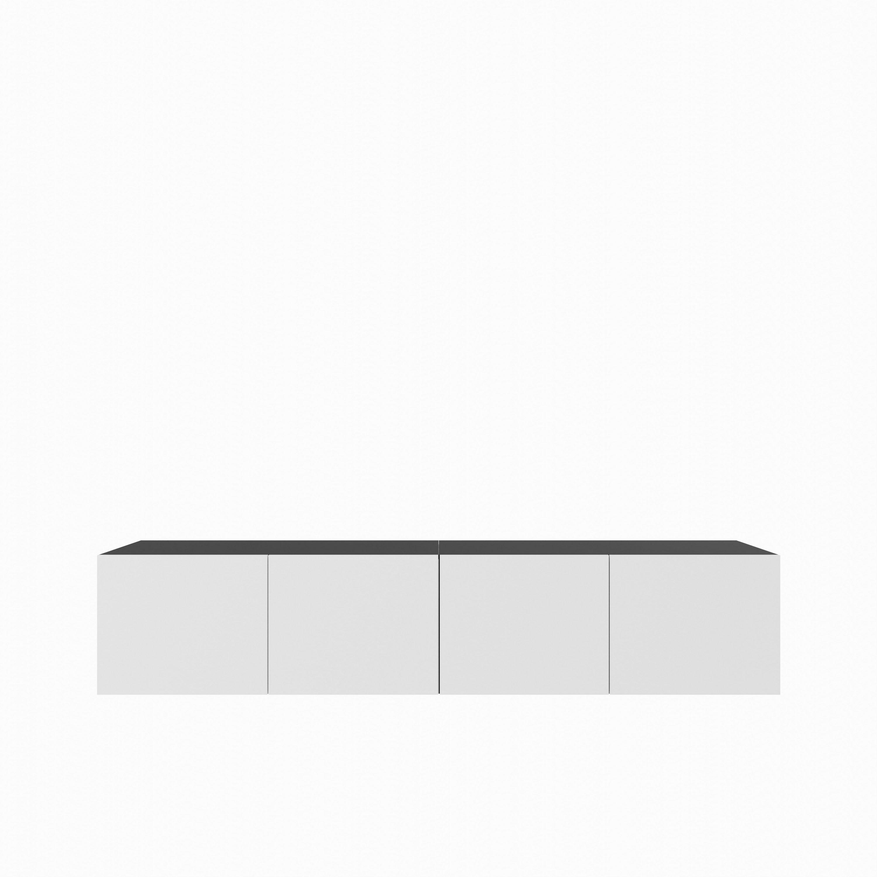 LOWBOARD MIVO 200/41/40 cm, Hängender TV-Schrank Anthrazit / Weiß - Anthrazit/Weiß, Holzwerkstoff (200/41/40cm) - MASSENO