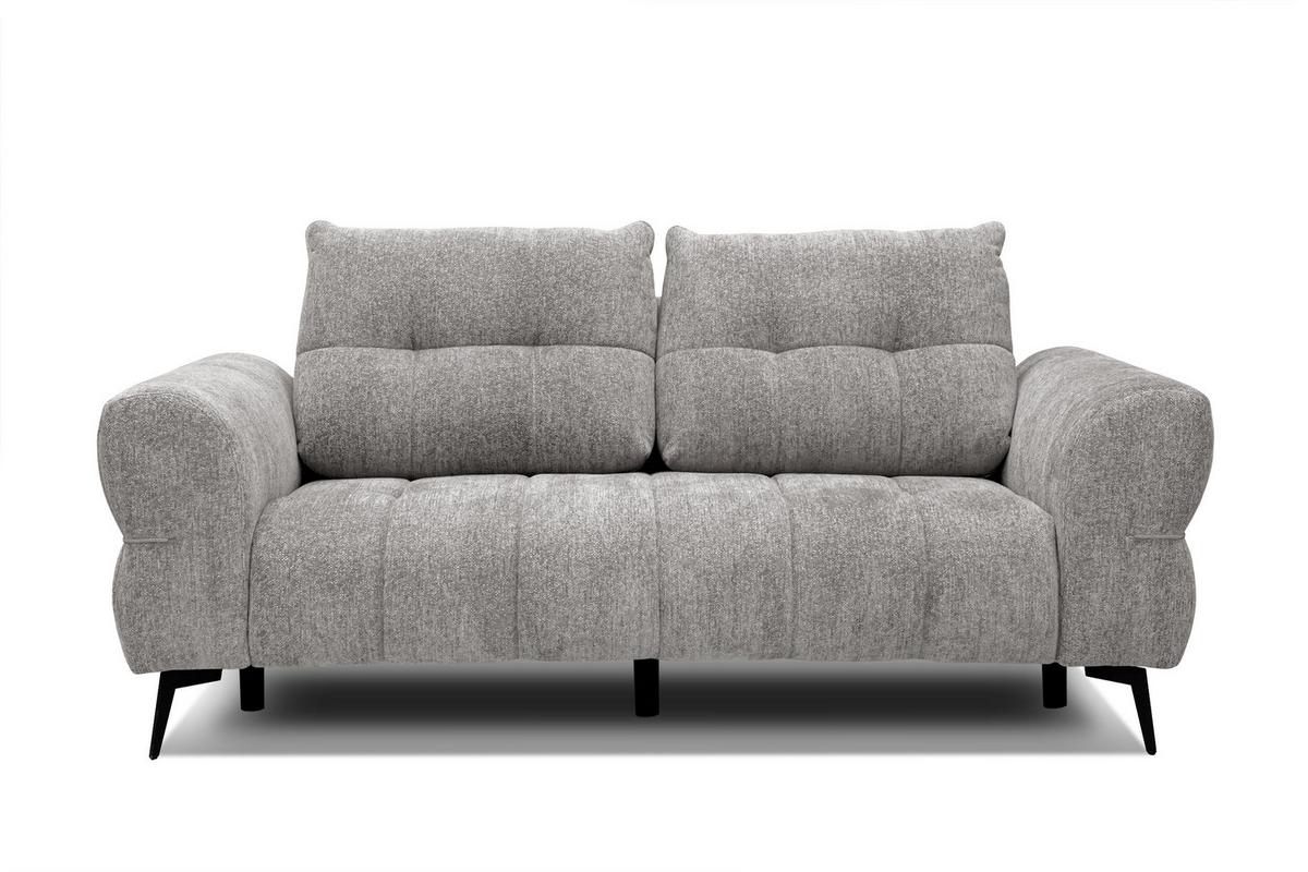 SOFA SALVINI 2,5-Sitzer, platingrau - Grau, Holz/Textil (206/88/99cm) - Wozimo