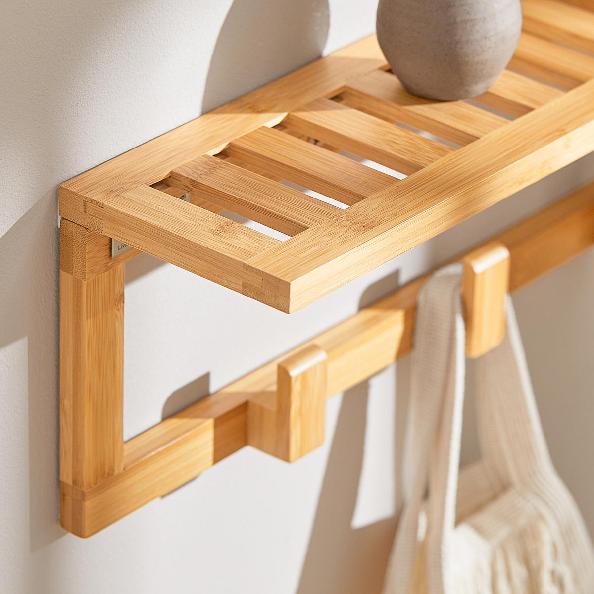WANDGARDEROBE Natur - Naturfarben, Holz (90/17/13cm) - SoBuy