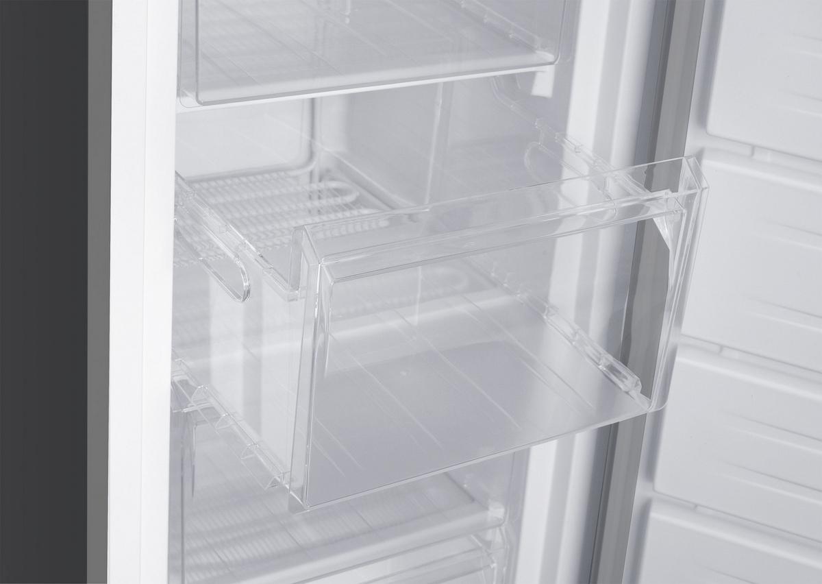 GEFRIERSCHRANK FS1682E-S groß - 168L Nutzinhalt, 4-Sterne Gefrieren, Freezer, leise 37 dB, silber - Silberfarben, Kunststoff/Metall (54.5/142.5/57.5cm) - homeX