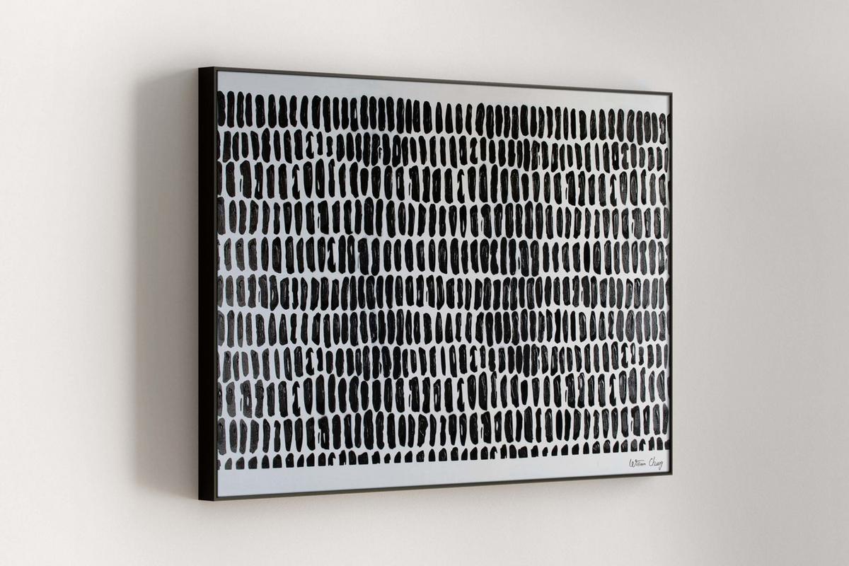 ACRYLBILD HANDGEMALT 120/80 cm - Schwarz, Holz/Textil (120/80cm) - KUNSTLOFT