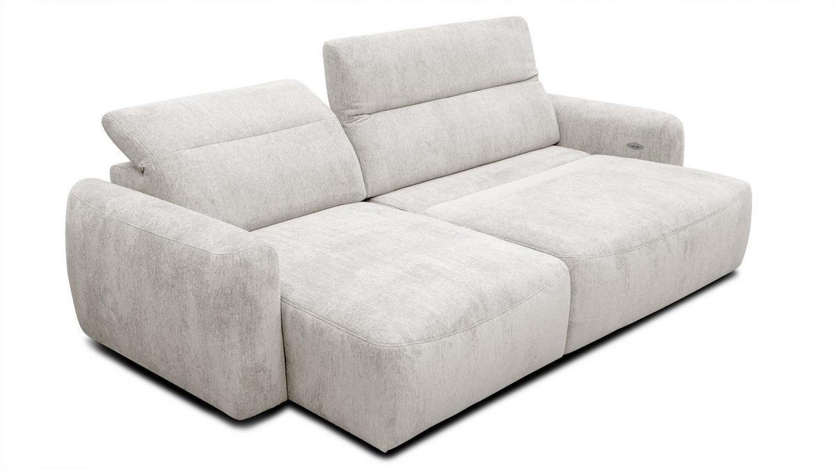 ECKSOFA NERO 4-Sitzer, ecru - Ecru/Schwarz, Holz/Textil (272/81/159cm) - Wozimo