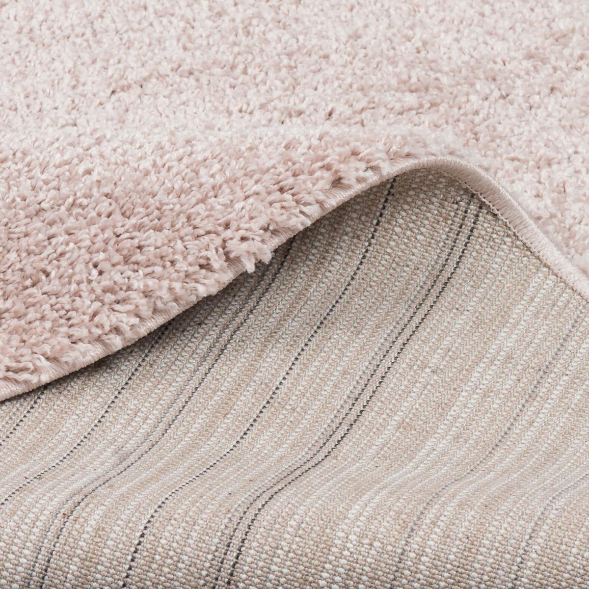 HOCHFLOR LANGFLOR TEPPICH ALOHA RUND - Rosa, Textil (150/150cm) - Pergamon