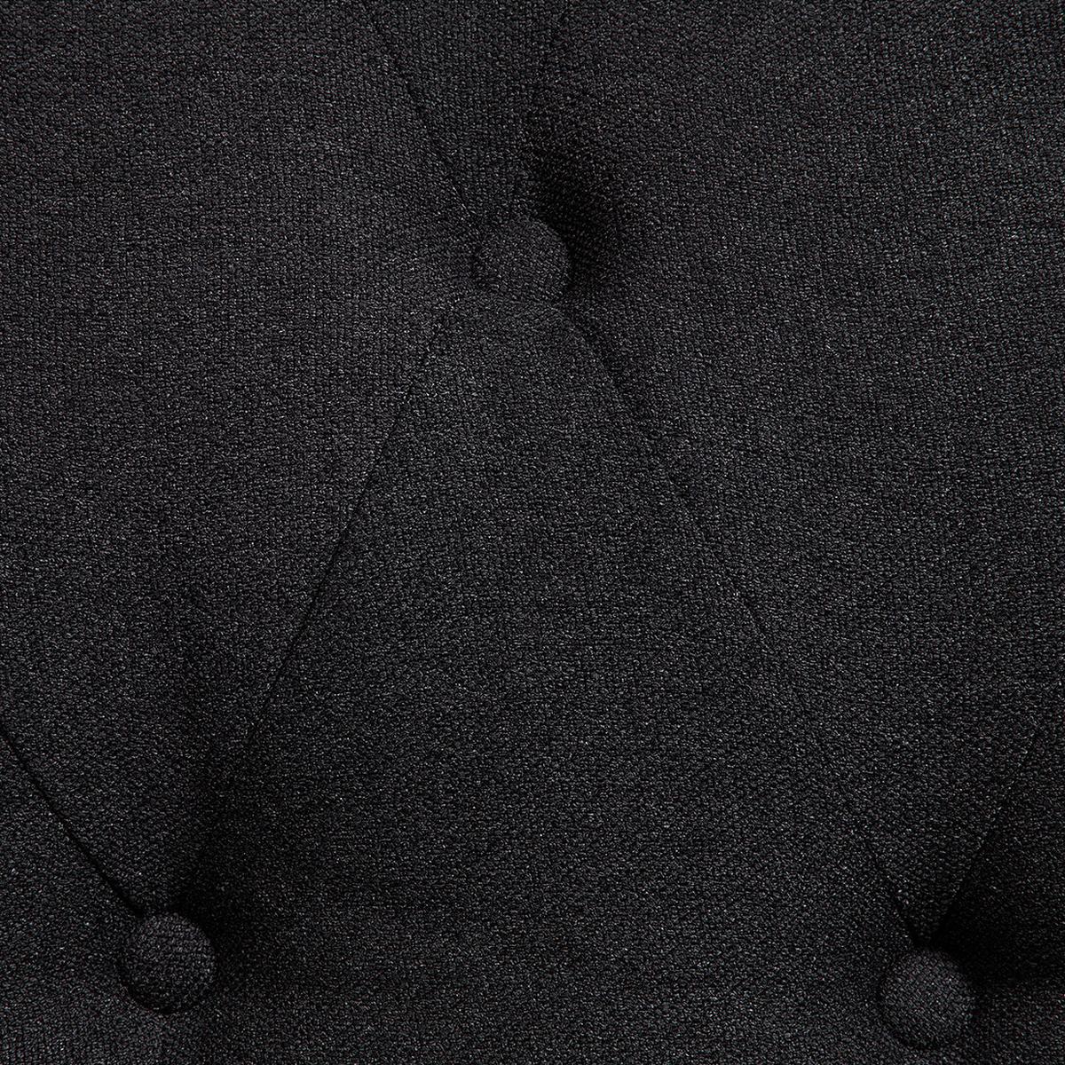 SESSEL Polsterbezug graphitgrau Chesterfield - Graphitfarben, Textil (110/70/75cm) - Beliani
