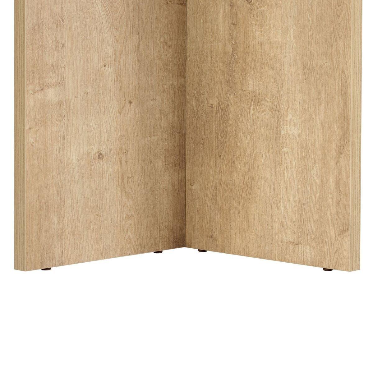 ESSTISCH mit rechteckiger Tischplatte 35/46/180 cm - Eichefarben, Holzwerkstoff (96/90/75cm) - Calicosy