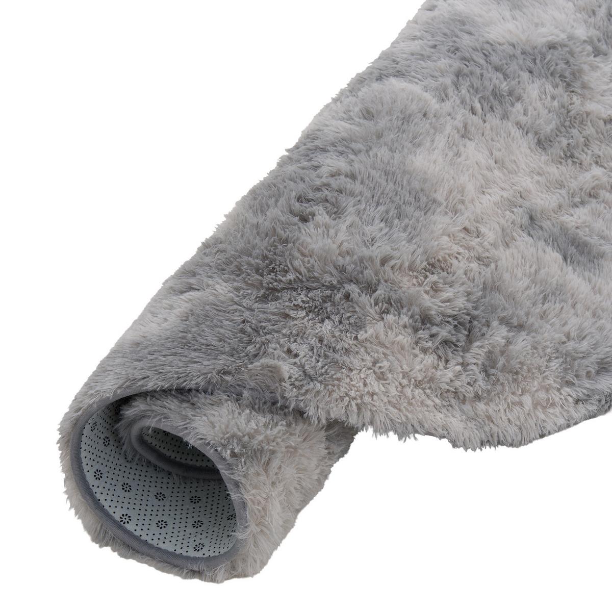 HOCHFLOR SHAGGY TEPPICH FLUFFY RUND - Grau, Textil (160/160cm) - Pergamon