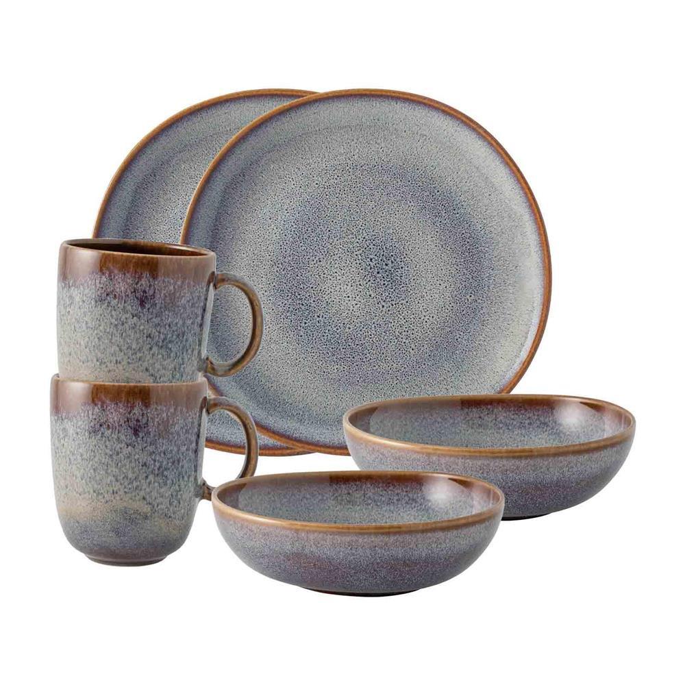 FRÜHSTÜCKS-SET Lave Beige 6-tlg. - Beige, Keramik (28/22/38cm) - like.Villeroy & Boch