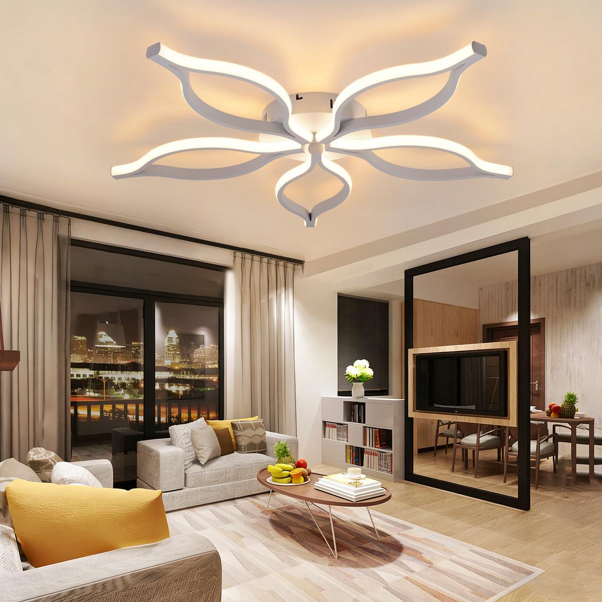 LED DECKENLEUCHTE Ielwynne 80/38/6 cm - Weiß, Metall (80/38/6cm) - ZMH