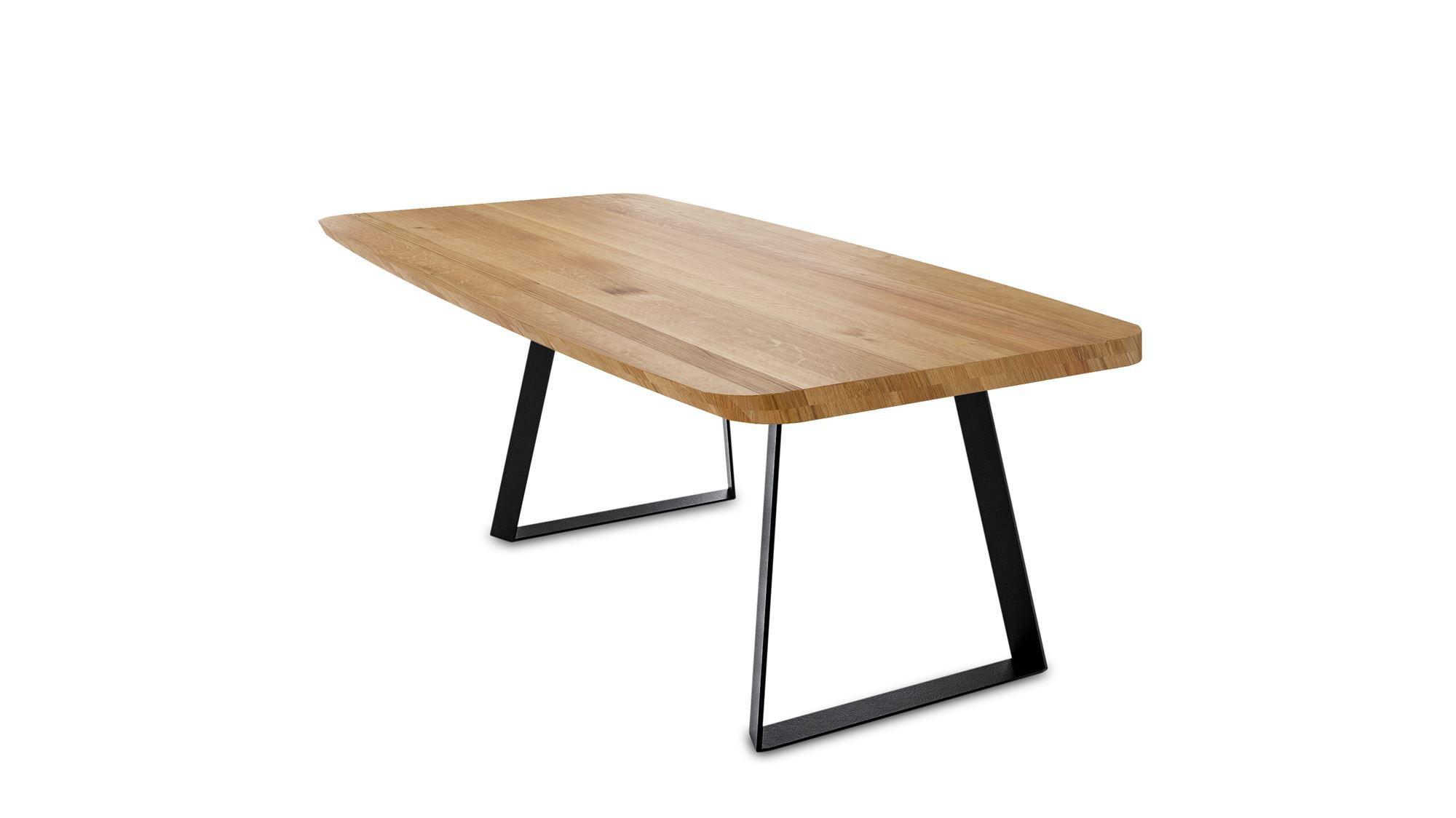 MASSIVHOLZTISCH Danette 2 160x77x90 Esszimmertisch Wildeiche geölt - Wildeiche, Holz (160/77/90cm) - 58aufmkessel