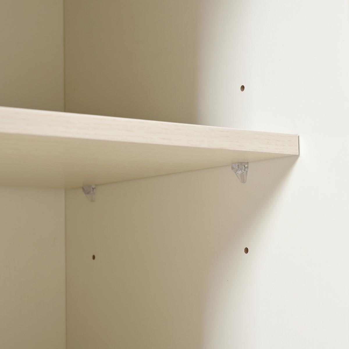 SIDEBOARD mit Schiebetüren & 3 Schubladen, Weiß und Holzoptik - Beige, Holzwerkstoff/Metall (117/79/40cm) - Urban Meuble